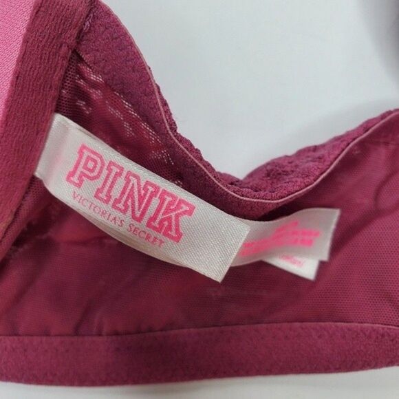 Pink Victoria's Secret racerback push up bra 34DD - Picture 4 of 7
